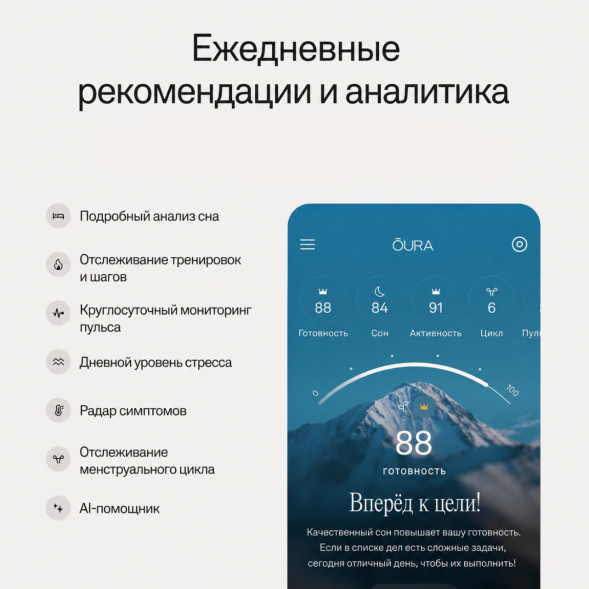 Умное кольцо Oura Ring 5 (размер 8), золотой/Gold в Нижнем Новгороде