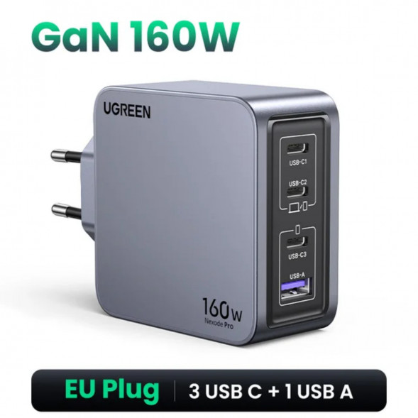Сетевое зарядное устройство Ugreen 160W GaN USB-C в Нижнем Новгороде