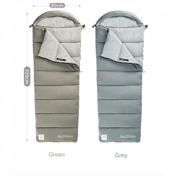 Спальный мешок Naturehike Envelope M180 (правый), серый в Нижнем Новгороде