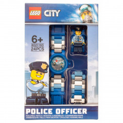 Часы LEGO City 8021193 City «Policeman» с минифигуркой