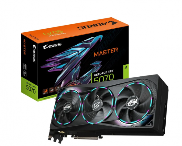 Видеокарта Gigabyte GeForce RTX 5070 AORUS MASTER, 12 ГБ GDDR7 в Нижнем Новгороде