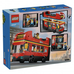 Конструктор LEGO City 60407 Красный двухэтажный экскурсионный автобус