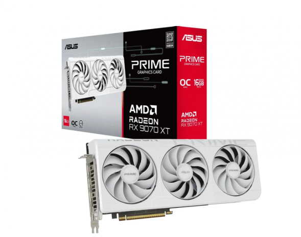 Видеокарта Asus RX 9070 XT PRIME OC Edition, 16 Гб GDDR6 UltraHD в Нижнем Новгороде