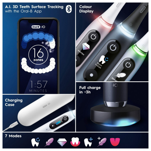 Набор из 2-х электрических зубных щеток Oral-B iO Series 9 Duo, Black Onyx и Rose Quartz в Нижнем Новгороде