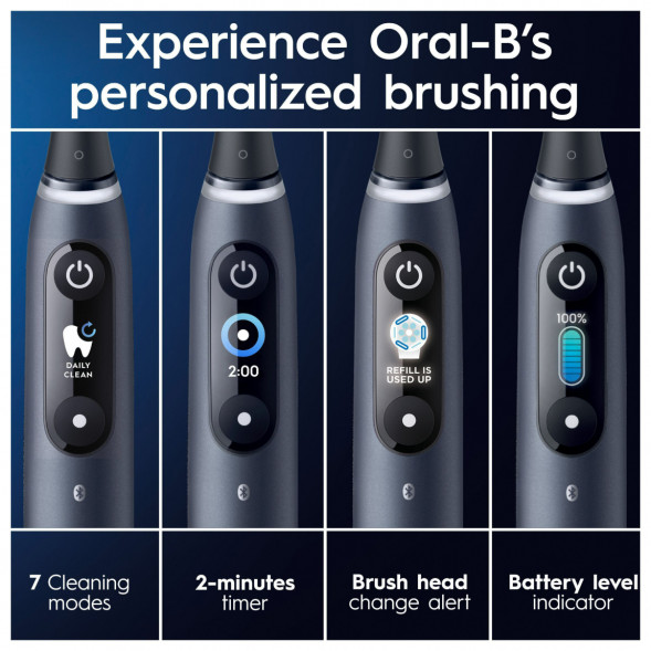 Набор из 2-х электрических зубных щеток Oral-B iO Series 9 Duo, Black Onyx и Rose Quartz в Нижнем Новгороде