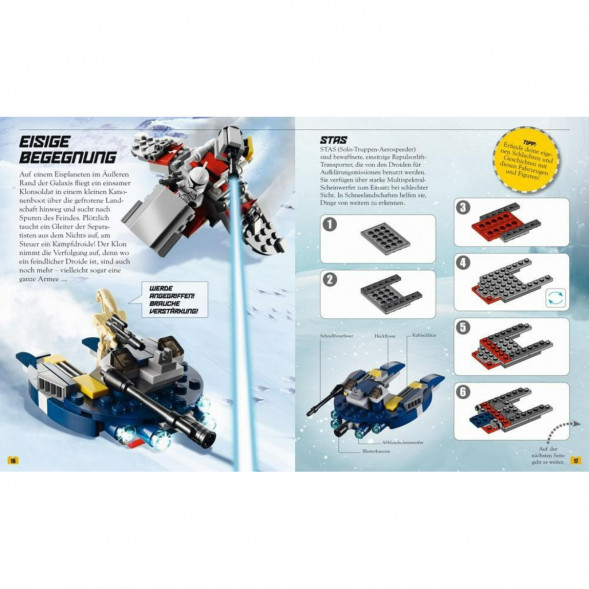 Книга и набор кубиков LEGO Star Wars Buch &amp;amp; Steine-Set Fur 8 einmalige Lego Modelle! в Нижнем Новгороде