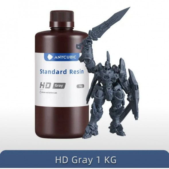 Смола для 3D печати ANYCUBIC Standart Resin HD Gray 1 Кг в Нижнем Новгороде