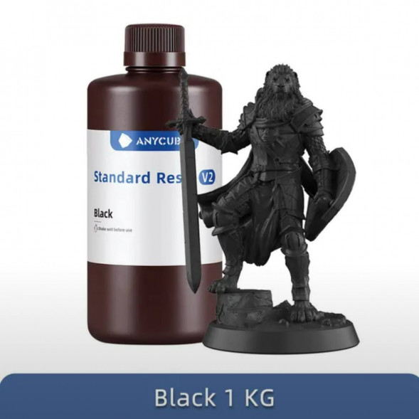 Смола для 3D печати ANYCUBIC Standart Resin V2 Black 1 Кг в Нижнем Новгороде