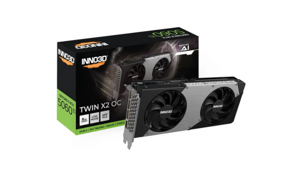 Видеокарта NVIDIA GeForce RTX 5060 Ti Inno3D Twin X2 OC 8GB N506T2-08D7X-193075N в Нижнем Новгороде