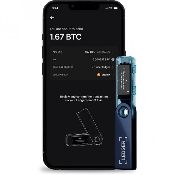 Криптокошелек Ledger Nano S Plus 1 шт., Neptune Blue в Нижнем Новгороде