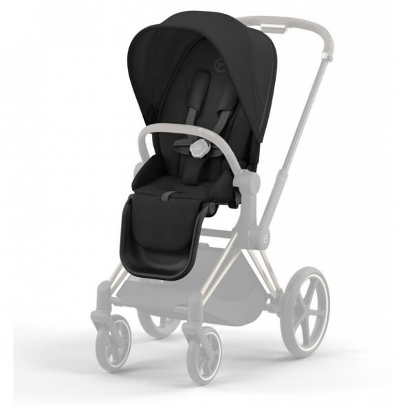 Коляска 2 в 1 Cybex Priam IV Sepia Black, шасси Rosegold в Нижнем Новгороде
