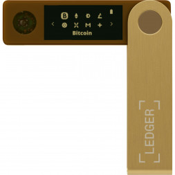 Аппаратный криптокошелек Ledger Nano X, Gold
