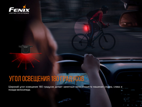 Велофара задняя Fenix BC05R V2.0, черный в Нижнем Новгороде