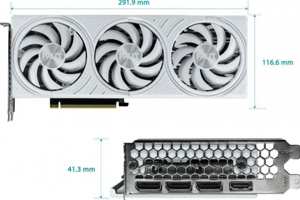 Видеокарта Palit NVIDIA GeForce RTX5070 WHITE OC 12ГБ GDDR7, OC в Нижнем Новгороде