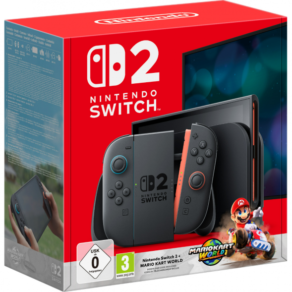 Игровая приставка Nintendo Switch 2, черный + Mario Kart World в Нижнем Новгороде