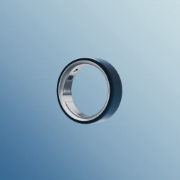 Умное кольцо Oura Ring 4 Ceramic (размер 15), Темная ночь/Midnight