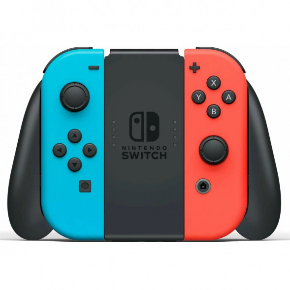 Игровая приставка Nintendo Switch OLED 64 ГБ, неоновый синий/неоновый красный в Нижнем Новгороде