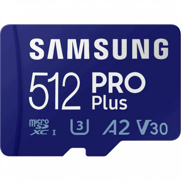Карта памяти micro SDXC 512Gb Samsung PRO Plus U3 A2 V30 180/130MB/s в Нижнем Новгороде