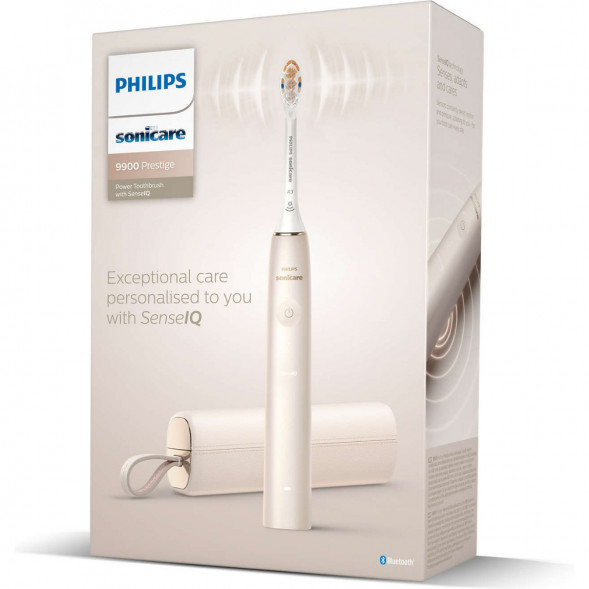 Звуковая зубная щетка Philips Sonicare 9900 Prestige HX9992, золотистое шампанское в Нижнем Новгороде