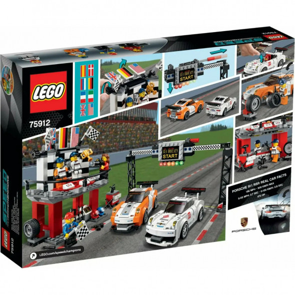 Конструктор LEGO Speed Champions 75912 Финишная линия гонки Porsche 911 GT в Нижнем Новгороде