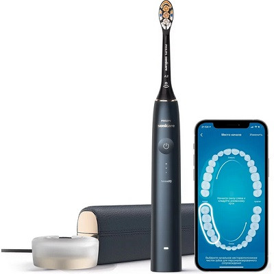 Звуковая зубная щетка Philips Sonicare 9900 Prestige HX9992, темно-синий в Нижнем Новгороде
