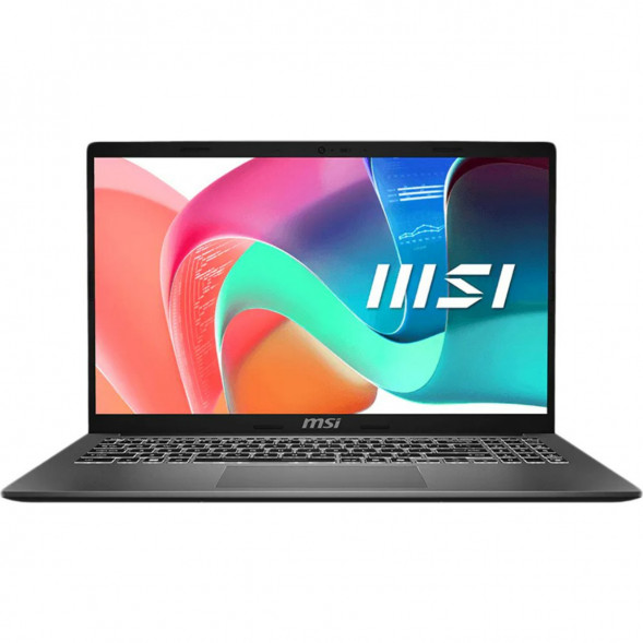 Ноутбук MSI Modern 15 F1MXG-1280RU (15.6&amp;quot;, IPS, Intel Core 7 150U, 10 ядер, 16 ГБ DDR5, SSD 512 ГБ, Intel Iris Xe Graphics, Windows 11), чёрный в Нижнем Новгороде