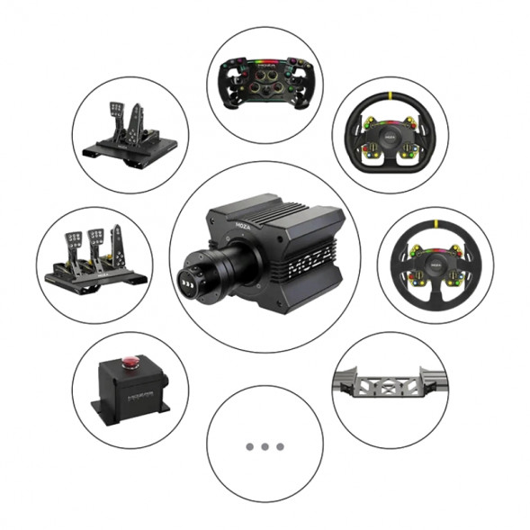 Рулевая база MOZA Racing R9 V2, черный в Нижнем Новгороде