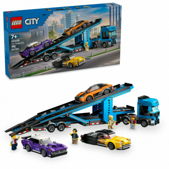 Конструктор LEGO City 60408 Грузовик-автовоз со спортивными автомобилями в Нижнем Новгороде
