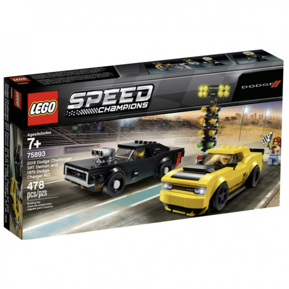 Конструктор LEGO Speed Champions 75893 2018 Dodge Challenger SRT Demon и 1970 Dodge Charger R/T в Нижнем Новгороде