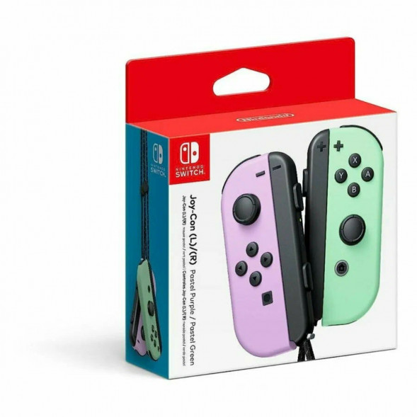 Геймпад Nintendo Switch Joy-Con controllers Duo, пастельный пурпурный / пастельный зеленый в Нижнем Новгороде