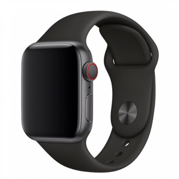 Ремешок для Apple Watch 44mm Black Sport Band (MTPL2ZM/A), черный в Нижнем Новгороде