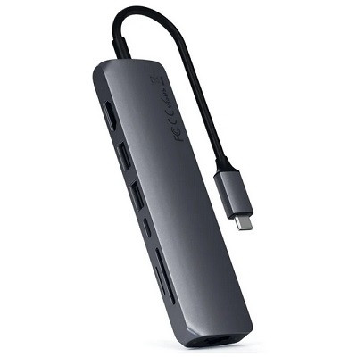 USB-концентратор Satechi SLIM MULTI-PORT (ST-UCSMA3), разъемов: 3, серый космос в Нижнем Новгороде