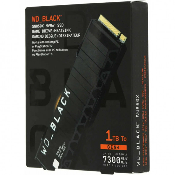 SSD накопитель Western Digital WD Black SN850X NVMe, 1TB (WDS100T2XHE) в Нижнем Новгороде