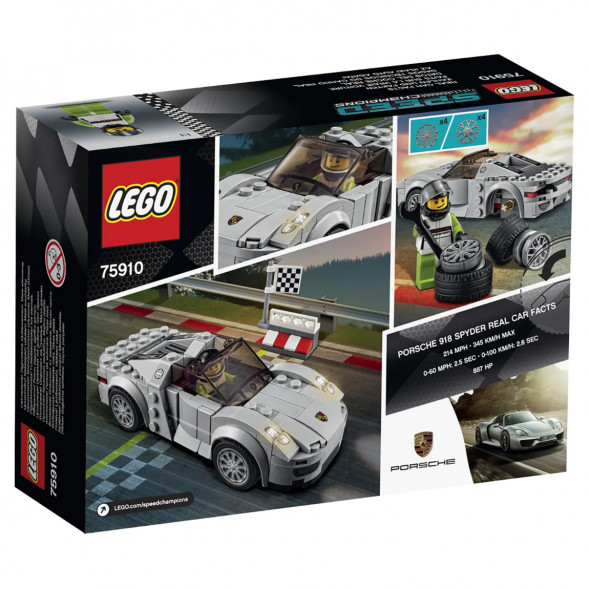 Конструктор LEGO Speed Champions 75910 Porsche 918 Spyde в Нижнем Новгороде
