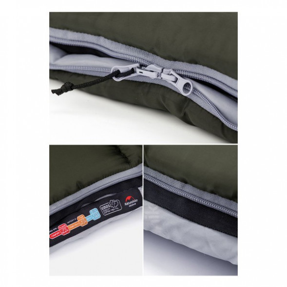 Спальный мешок Naturehike U350S (Левый), коричневый в Нижнем Новгороде
