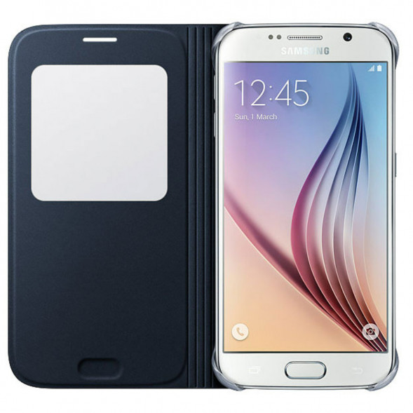 Чехол для Samsung Galaxy S6 S-View Cover (EF-CG920BBE), Black в Нижнем Новгороде