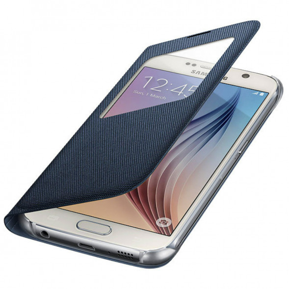 Чехол для Samsung Galaxy S6 S-View Cover (EF-CG920BBE), Black в Нижнем Новгороде