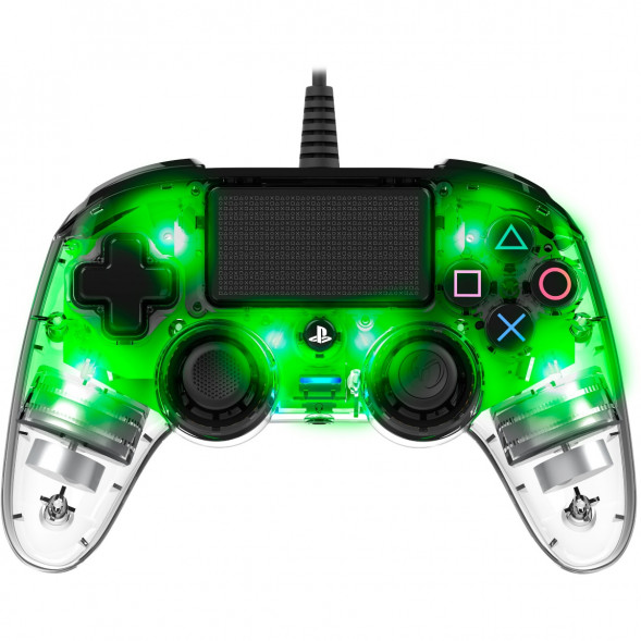 Геймпад проводной Nacon Illuminated Compact PS4, зеленый в Нижнем Новгороде