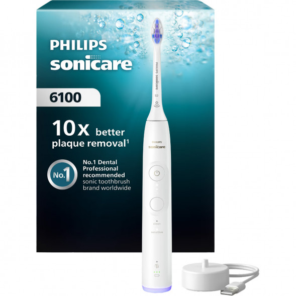 Электрическая зубная щётка Philips Sonicare 6100 HX7400/01, белый в Нижнем Новгороде