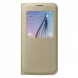 Чехол для Samsung Galaxy S6 S-View Cover (EF-CG920BFE), Gold в Нижнем Новгороде