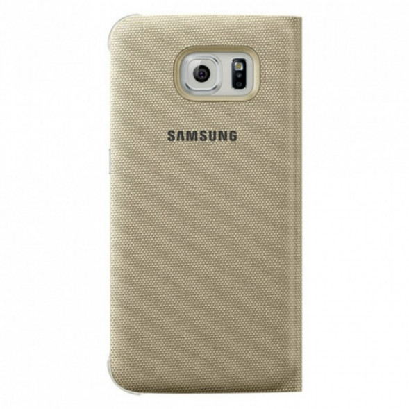 Чехол для Samsung Galaxy S6 S-View Cover (EF-CG920BFE), Gold в Нижнем Новгороде