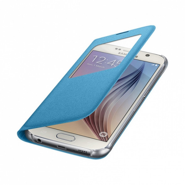 Чехол для Samsung Galaxy S6 S-View Cover (EF-CG920BLE), Blue в Нижнем Новгороде