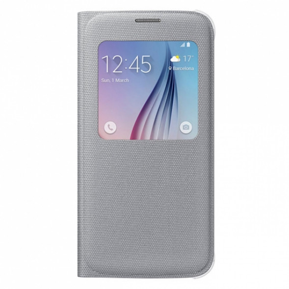 Чехол для Samsung Galaxy S6 S-View Cover (EF-CG920BSE), Silver в Нижнем Новгороде