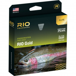 Леска RIO Elite Gold WF8F, Moss/Gold/Gray