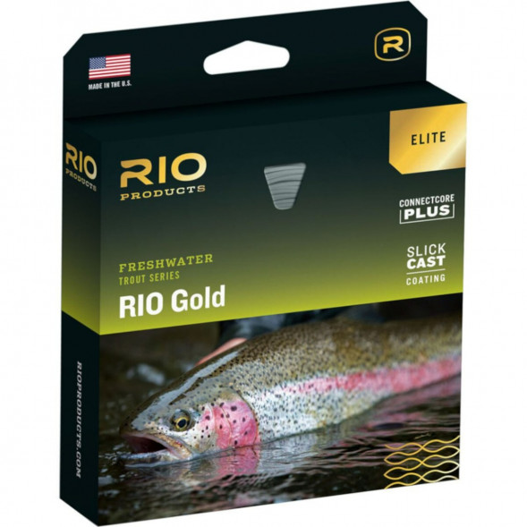 Леска RIO Elite Gold WF8F, Moss/Gold/Gray в Нижнем Новгороде
