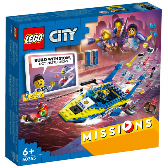 Конструктор LEGO City 60355 Детективные миссии водной полиции в Нижнем Новгороде