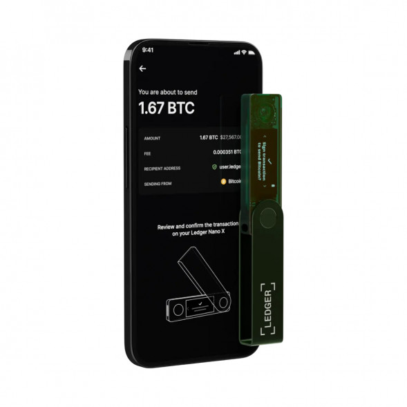 Аппаратный криптокошелёк Ledger Nano X, Emerald Green в Нижнем Новгороде
