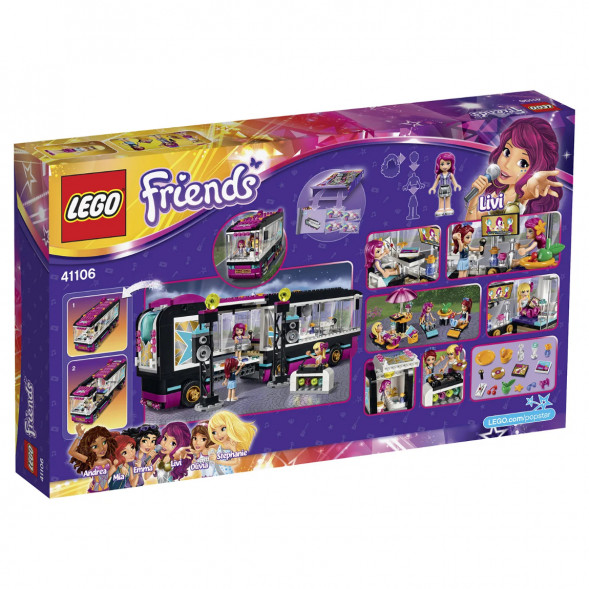 Конструктор LEGO Friends 41106 Поп звезда: гастроли в Нижнем Новгороде