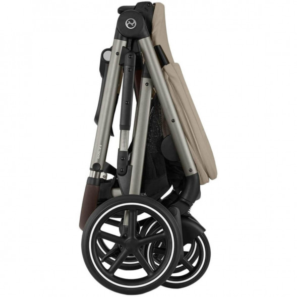 Детская коляска Cybex Gazelle S TPE Almond Beige с корзиной и дождевиком в Нижнем Новгороде