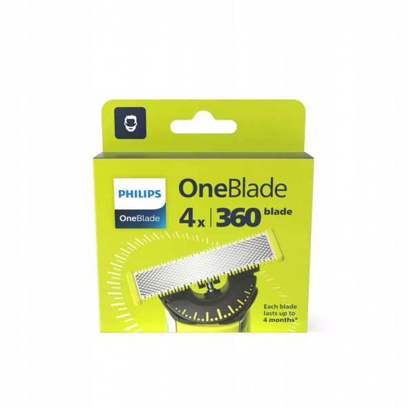 Сменные лезвия Philips Oneblade 360 QP440/50, 4 шт. в Нижнем Новгороде
